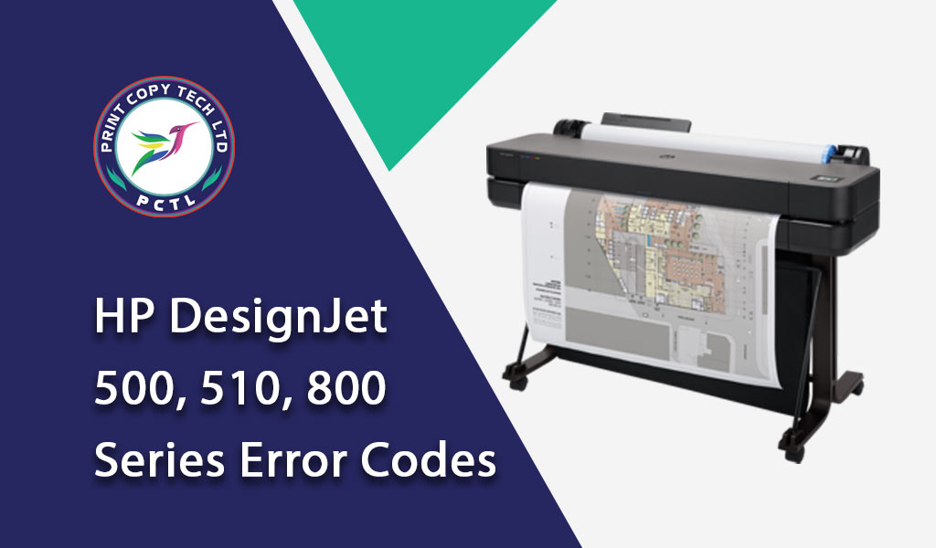 HP DesignJet 500, 510, 800 Series Error Codes
